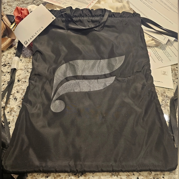 Fabletics Black Drawstring Backpack - Picture 7 of 9